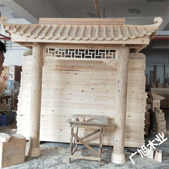 实木屋檐施工