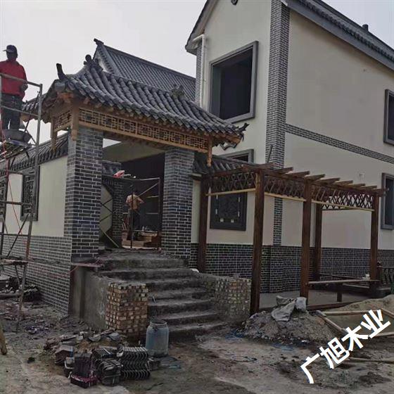 实木屋檐